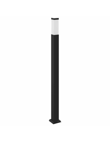 Lampada a paletto con presa di corrente 110 cm Nera IP44