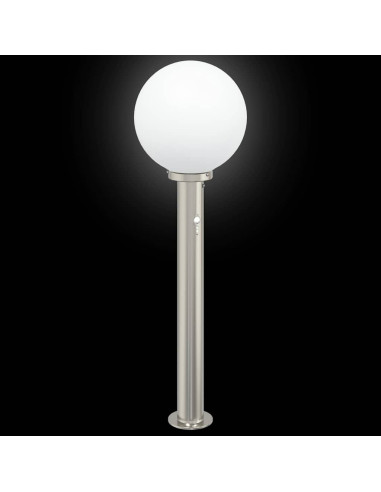Lampada a paletto con sensore 80 cm Acciaio Inox IP44