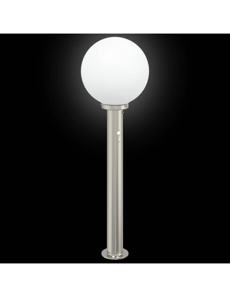 Lampada a paletto con sensore 80 cm Acciaio Inox IP44