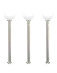 Lampioni a dissuasore con sensore 3 pz 120 cm Acciaio Inox IP44 2
