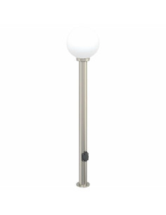 Lampada a paletto con presa elettrica 120 cm Acciaio Inox IP44 2