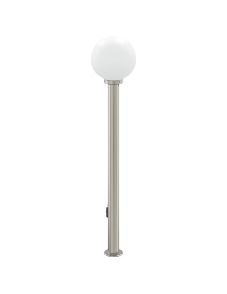 Lampada a paletto con presa elettrica 120 cm Acciaio Inox IP44