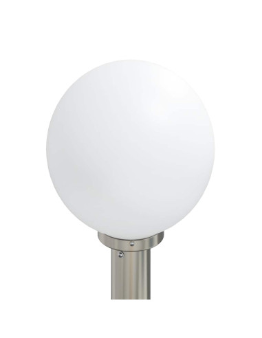 Lampioni a dissuasore con sensore e presa 3 pz 80 cm Acciaio Inox IP44