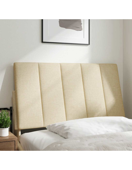 Cuscino Testiera Hanko Crema 90 cm in Tessuto