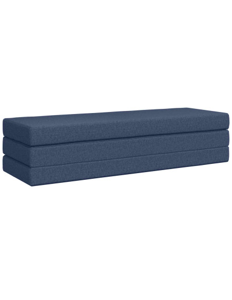 Divano Letto Pieghevole 200 x 67 x 45 cm Blu