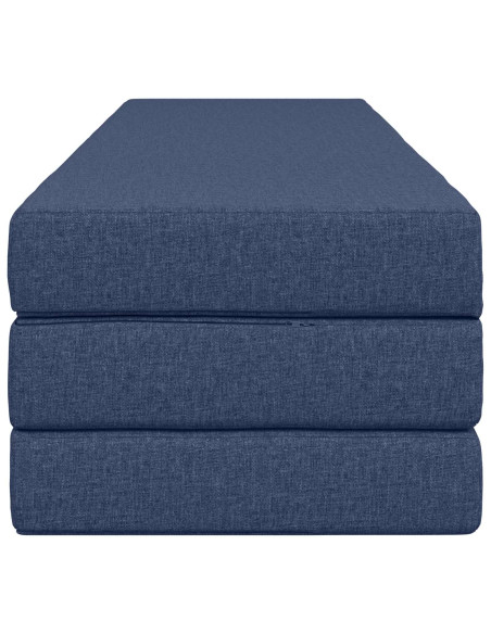 Divano Letto Pieghevole 200 x 67 x 45 cm Blu