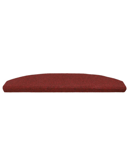 Tappetini per scale autoadesivi 15 pcs Rosso Bordeaux