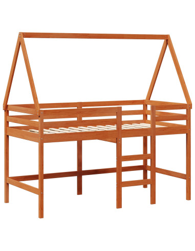 Struttura per letto soppalco Marrone Cera 90 x 190 cm