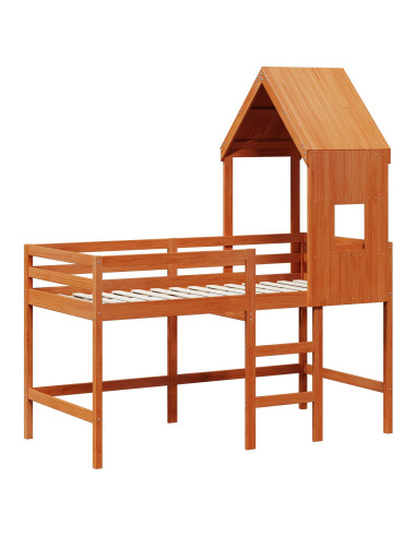 Struttura per letto soppalco Marrone Cera 90 x 190 cm
