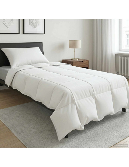 Piumino Letto Estivo Bianco 135 x 200 cm Bambù