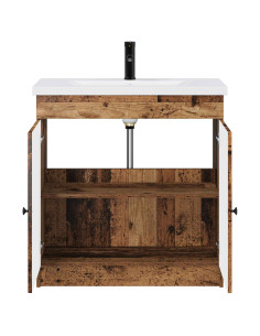 Set di mobili per il bagno Legno antico 56 x 37,5 x 81 cm 2