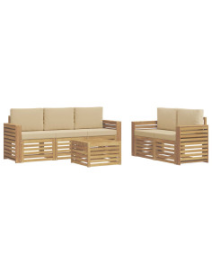 Set divani Legno di Acacia Massello 2