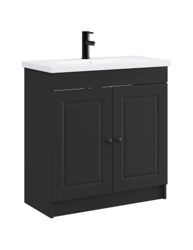 Set di mobili per il bagno Nero 78,5 x 37,5 x 81 cm