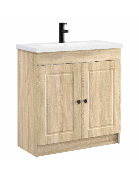 Set di mobili per il bagno Rovere Sonoma 78,5 x 37,5 x 81 cm