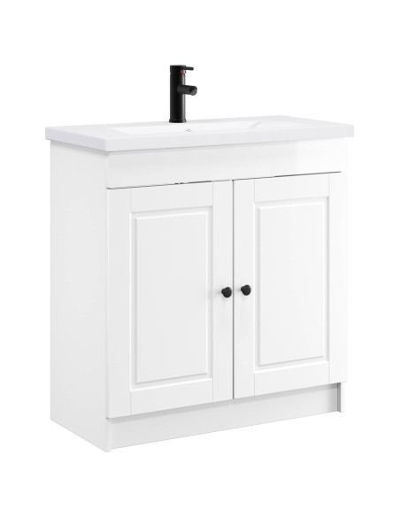 Set di mobili per il bagno Bianco Lucido 78,5 x 37,5 x 81 cm