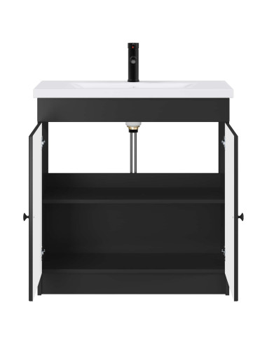 Set di mobili per il bagno Nero 78,5 x 37,5 x 81 cm
