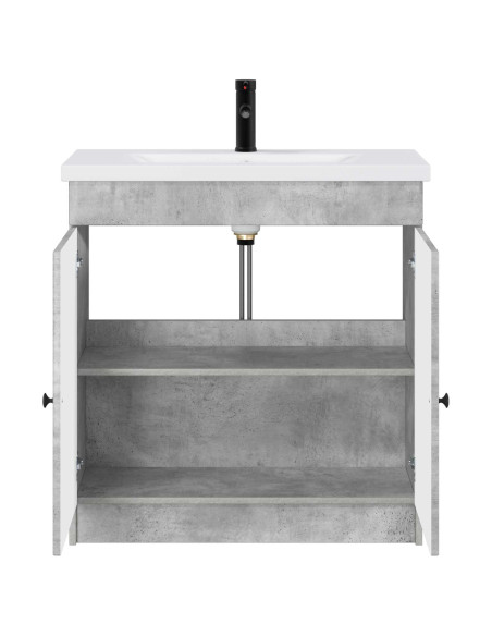 Set di mobili per il bagno Grigio Cemento 78,5 x 37,5 x 81 cm