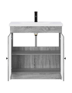Set di mobili per il bagno Sonoma grigio 78,5 x 37,5 x 81 cm 2