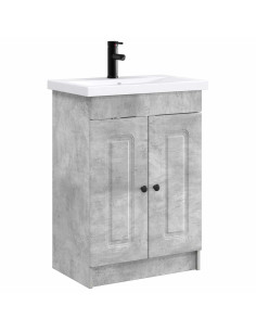 Set di mobili per il bagno Grigio Cemento 56 x 37,5 x 81 cm