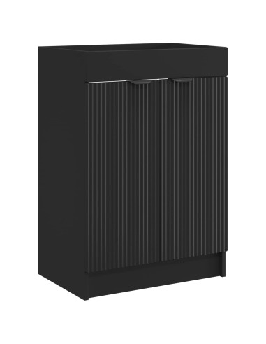 Set di mobili per il bagno Nero 56 x 37,5 x 81 cm