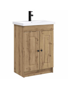 Set di mobili per il bagno Rovere Artigianale
