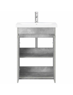 Set di mobili per il bagno Grigio Cemento 61 x 40 x 84,5 cm 2