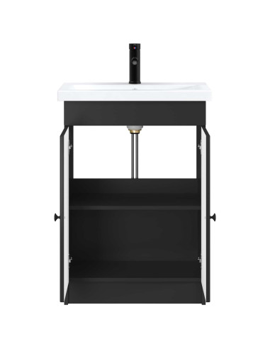 Set di mobili per il bagno Nero 56 x 37,5 x 81 cm