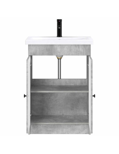 Set di mobili per il bagno Grigio Cemento 56 x 37,5 x 81 cm