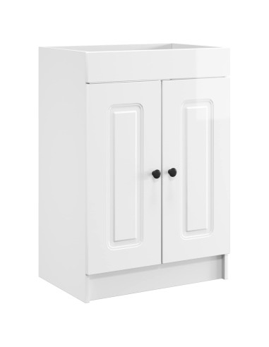 Set di mobili per il bagno Bianco Lucido 56 x 37,5 x 81 cm