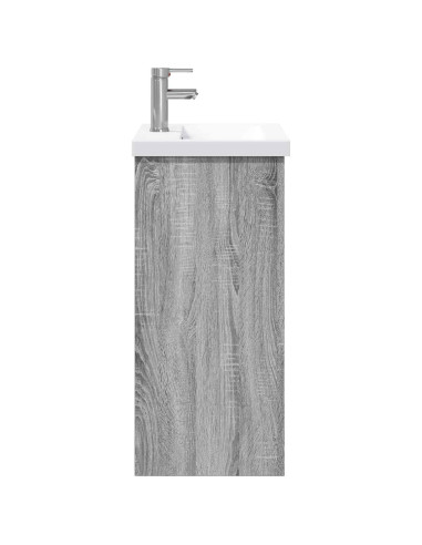 Set di mobili per il bagno Sonoma grigio 81 x 40 x 84,5 cm