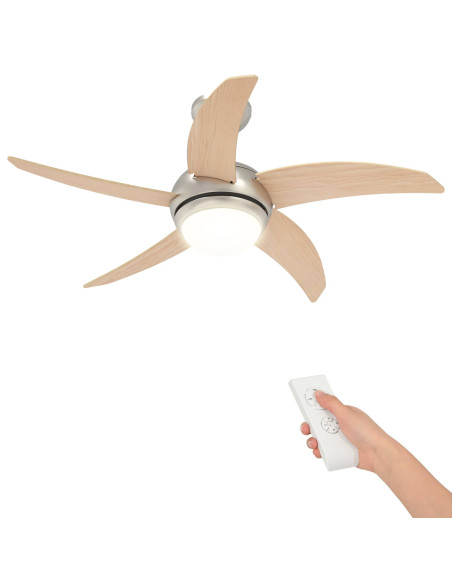 Ventilatore da soffitto con luce e telecomando Ø 110 cm Sonoma