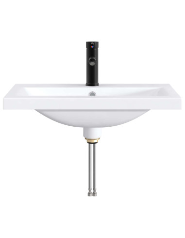 Lavabo da bagno Nero Opaco 61 x 40 x 16,5 cm Metallo