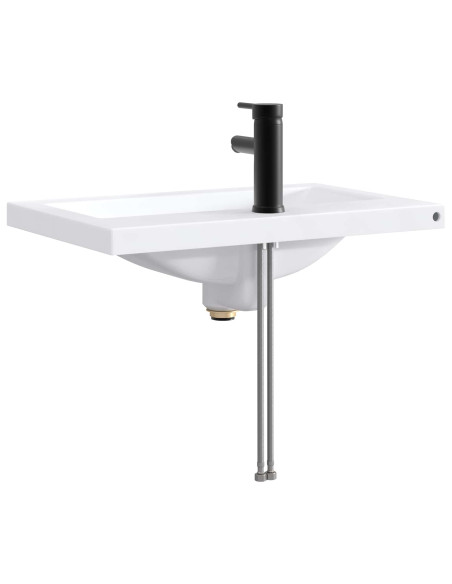 Lavabo da bagno Nero Opaco 61 x 40 x 16,5 cm Metallo