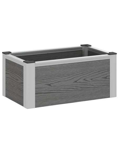 Letto rialzato da giardino Grigio 50 x 30 x 22 cm