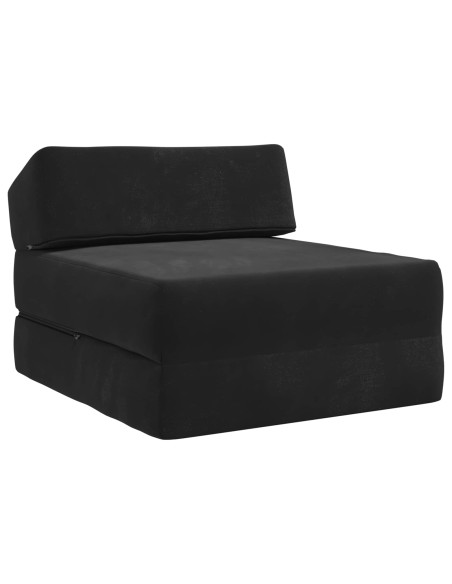 Divano Letto Pieghevole Nero 60 x 70 x 41 cm Tessuto