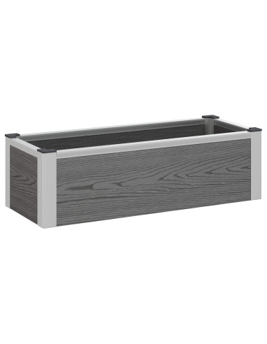 Letto rialzato da giardino Grigio 75 x 30 x 22 cm
