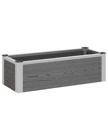 Letto rialzato da giardino Grigio 75 x 30 x 22 cm