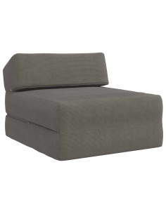 Divano Letto Pieghevole Grigio Chiaro 60 x 70 x 41 cm Tessuto