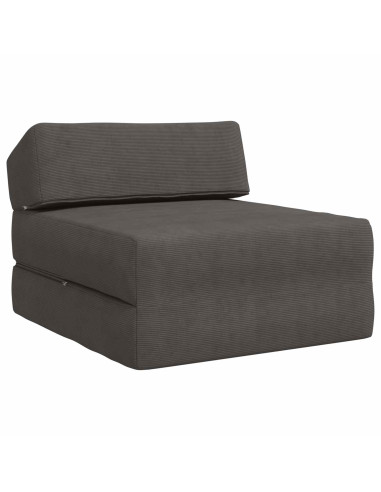Divano Letto Pieghevole Grigio Scuro 60 x 70 x 41 cm Tessuto