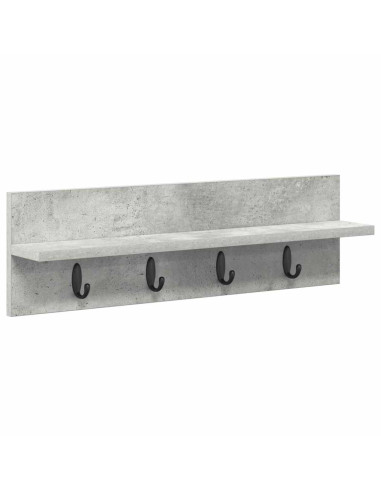 Appendiabiti a muro Grigio cemento 60 x 10,5 x 18 cm