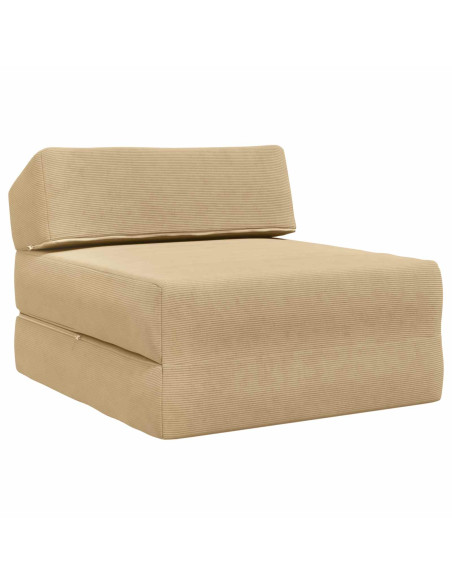 Divano Letto Pieghevole Verde Grigio 60 x 70 x 41 cm Tessuto