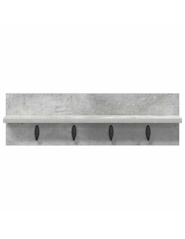 Appendiabiti a muro Grigio cemento 60 x 10,5 x 18 cm