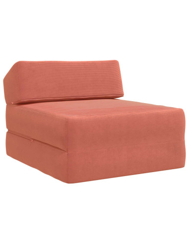 Divano Letto Pieghevole Rosso Arancio 60 x 70 x 41 cm Tessuto