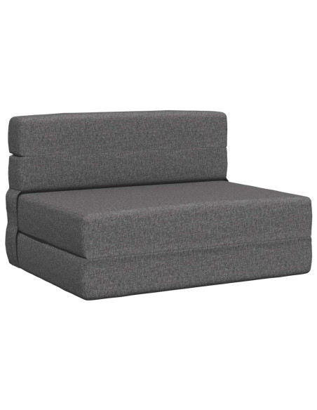 Divano Letto Pieghevole Grigio Chiaro 70 x 72 x 60 cm Tessuto