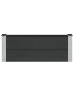 Letto rialzato da giardino Nero 100 x 30 x 36 cm 2