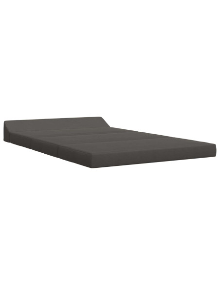 Divano Letto Pieghevole Grigio Scuro 120 x 60 x 49 cm Tessuto