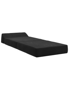 Divano Letto Pieghevole Nero 60 x 70 x 41 cm Tessuto 2