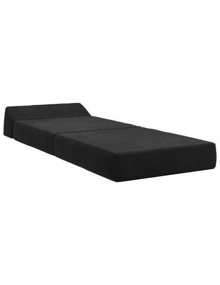 Divano Letto Pieghevole Nero 60 x 70 x 41 cm Tessuto
