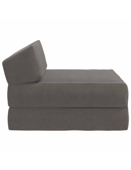 Divano Letto Pieghevole Grigio Chiaro 60 x 70 x 41 cm Tessuto