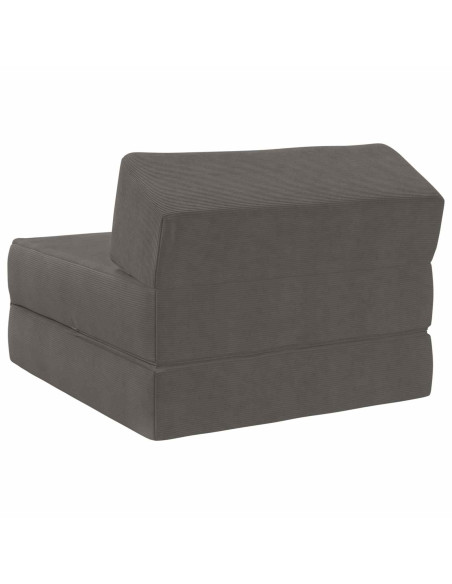 Divano Letto Pieghevole Grigio Chiaro 60 x 70 x 41 cm Tessuto